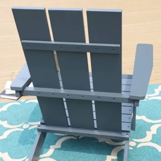 Outdoor Poplar Wood Adirondack Chair - Captiva Designs image {9}