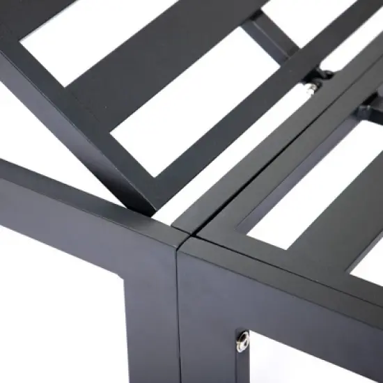 LeisureMod Chelsea Modern Outdoor Patio Lounge Chairs with Black Frame image {11}