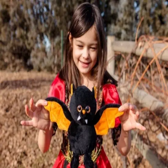Bearington Echo Plush Stuffed Animal Halloween Black Bat, 7.5 inches image {2}