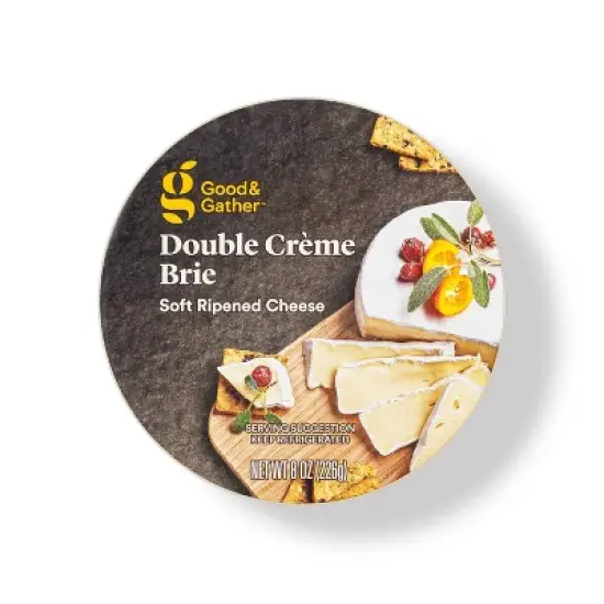 Double Cr&egrave;me Brie Cheese Wheel - 8oz - Good & Gather&trade; image {3}