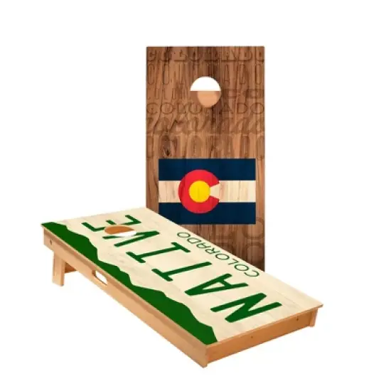 Skips Garage Colorado Native Cornhole Boards - ACA Star Series image {1}
