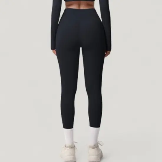 Anna-Kaci Active Women's High Waist Leggings with Side Pockets and Seamless Stretch Fabric for Active and Everyday Wear image {3}