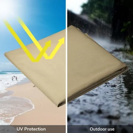 Yescom Outdoor Patio Umbrella Protective Cover Bag Polyester UV Resistance 9 to 13 Ft Brown image {4}