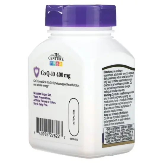21st Century Co Q-10, 400 mg, 30 Capsules image {2}
