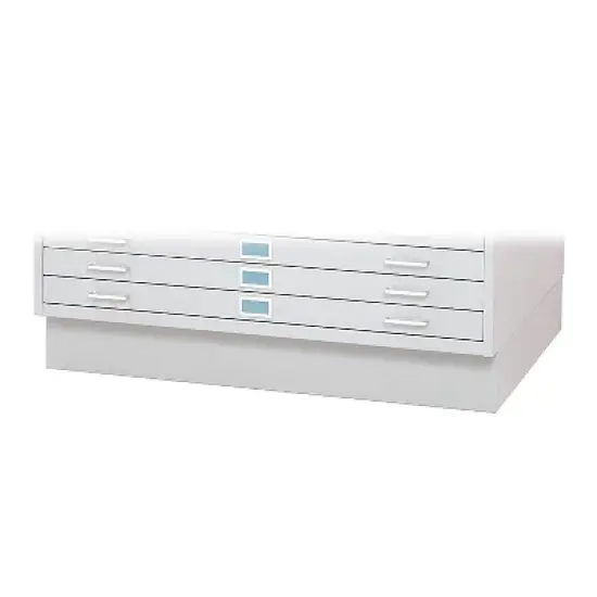 Safco 2-Drawer Flat File Cabinet Assembly Required Specialty White 4995WHR image {1}