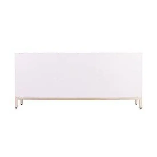 Three Door Gramden Antique Accent Cabinet White - Aiden Lane image {3}