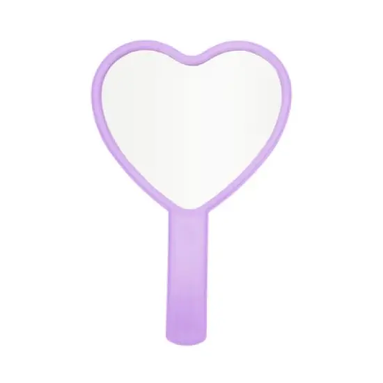 Unique Bargains Heart-shaped Handheld Mirror 1 Pc image {8}
