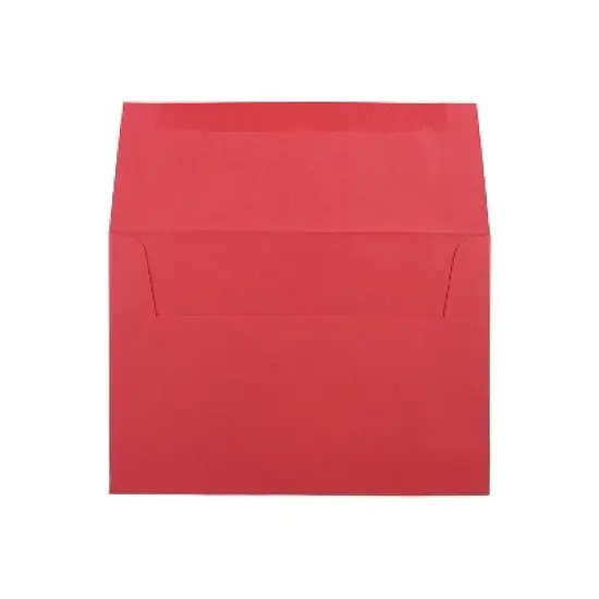 JAM Paper A8 Colored Invitation Envelopes 5.5 x 8.125 Red Recycled 25/Pack (27799) image {1}