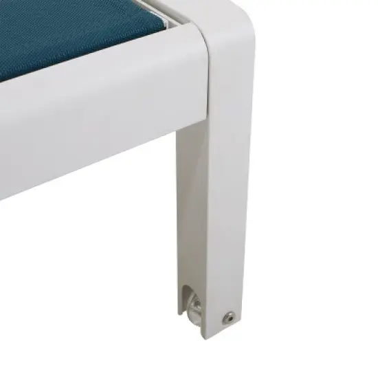 GDFStudio Crested Bay Outdoor Mesh and Aluminum Armless Adjustable Chaise Lounges (Set of 2) image {6}