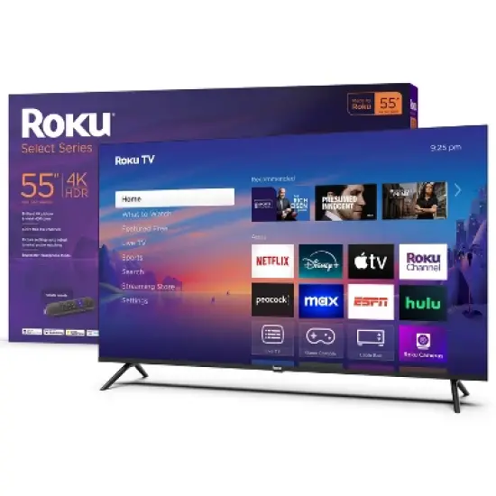 Roku 55" Select Series 4K HDR Smart Roku TV with Roku TV Remote image {10}
