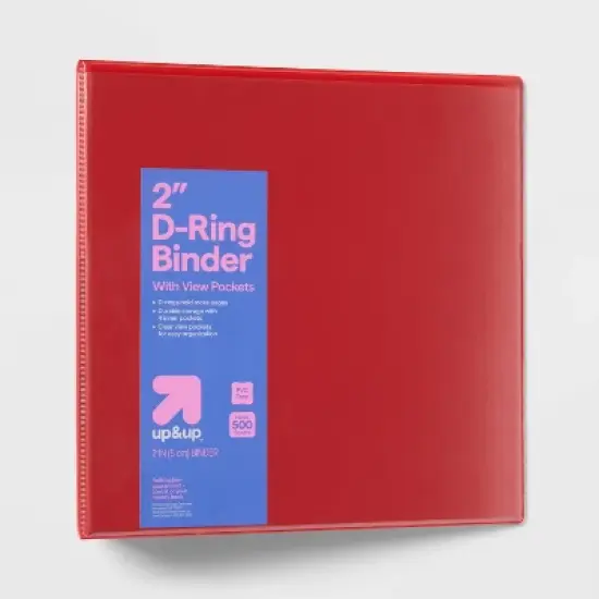 2" 3 Ring Binder Clear View - up&up&trade; image {8}