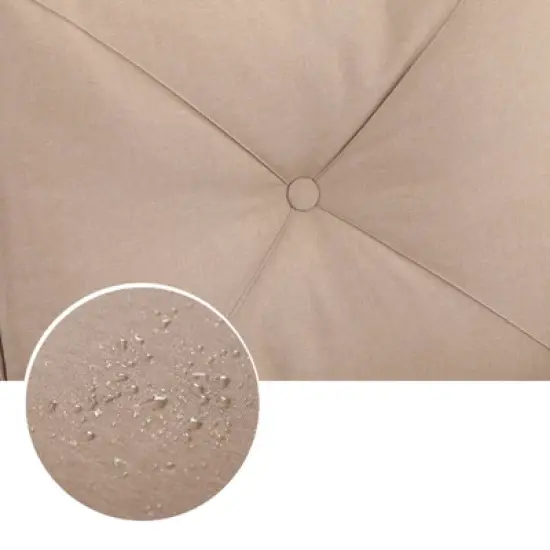 Captiva Designs 7pc Outdoor Dining Set with C-Spring Motion Chairs & Metal Table with Umbrella Hole image {11}