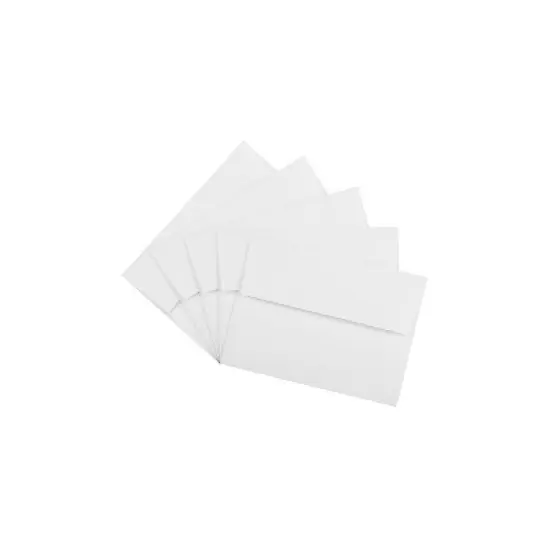 JAM Paper A6 Strathmore Invitation Envelopes 4.75 x 6.5 Bright White Linen 3137 image {2}