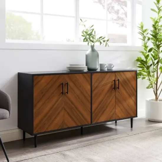 Angelo Modern Bookmatch 4 Door Sideboard - Saracina Home image {3}
