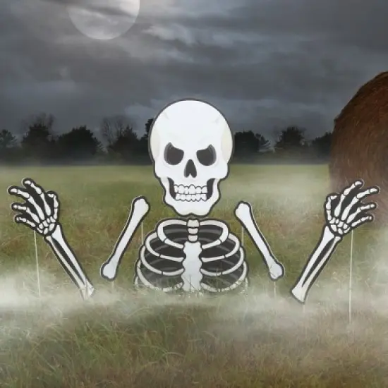 Big Dot of Happiness Scary Skeleton - Big Skeleton Yard Sign Outdoor Lawn Decorations - Halloween Party Yard Signs image {5}