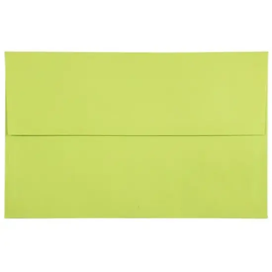 JAM PAPER #10 Business Colored Envelopes - 4 1/8 x 9 1/2 - Ultra Lime Green - 100/Pack image {7}