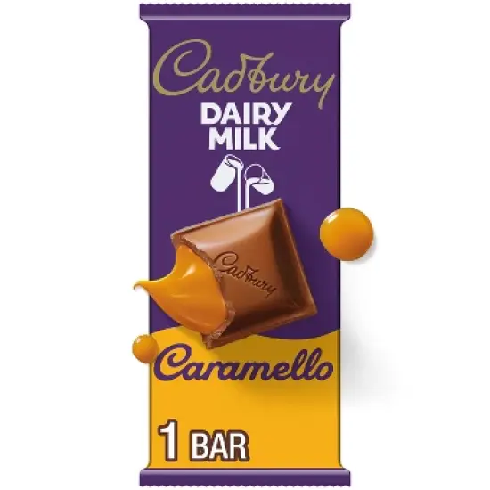Cadbury Dairy Milk Caramello Milk Chocolate and Caramel Bar Candy - 4oz image {7}