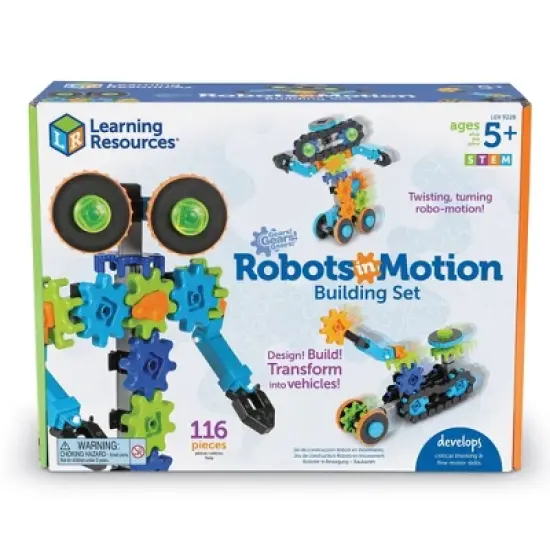 Learning Resources Gears! Gears! Gears! Robots in Motion Building Set image {1}