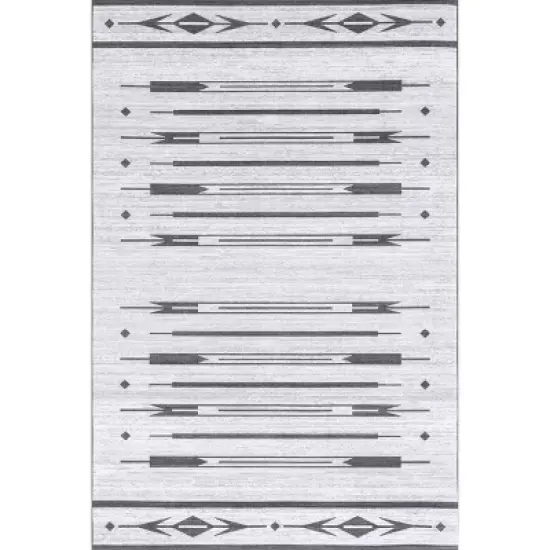 nuLOOM Katia Southwestern Machine Washable Indoor/Outdoor Patio Area Rug image {10}
