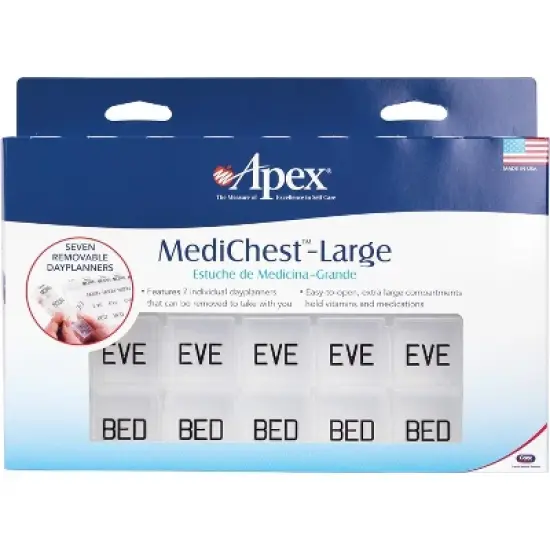 Apex MediChest Pill Organizer Assorted Carded image {4}