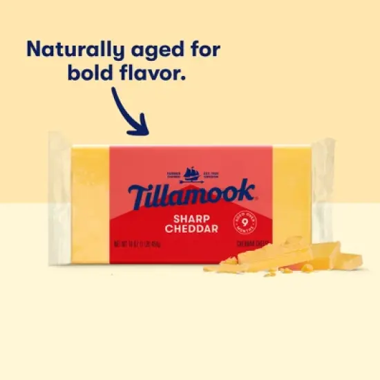 Tillamook Sharp Cheddar Cheese Block - 16oz image {2}