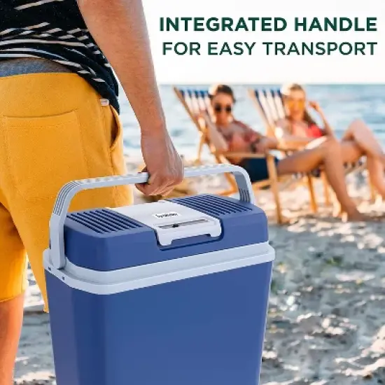 Ivation 24 L Portable Electric Cooler, Camping Fridge with Car Adapter image {5}