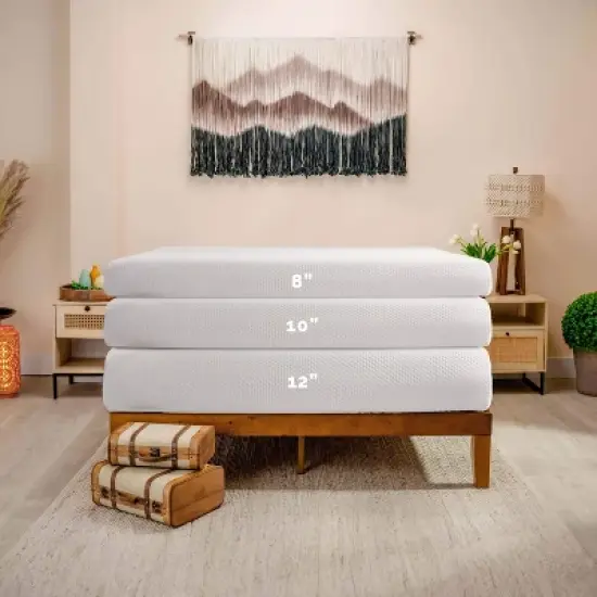 Bryt Green Tea Cooling Memory Foam Mattress - Bed Mattress in A Box image {2}