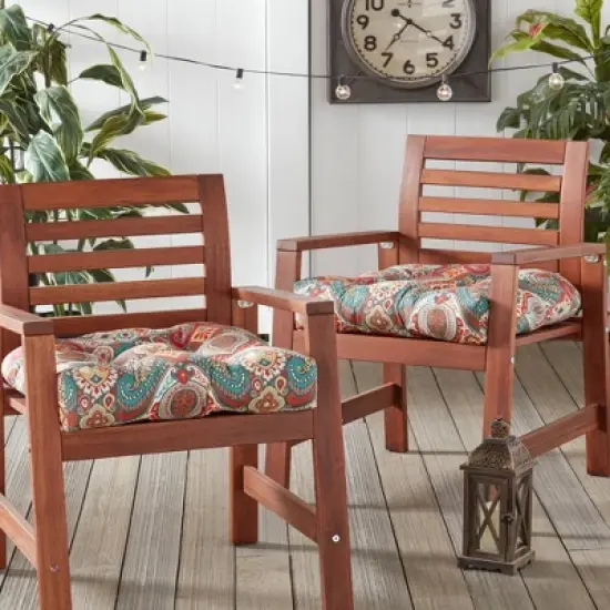 Kensington Gardens 20"x20" 2pc Indoor Outdoor Seat Cushions image {1}