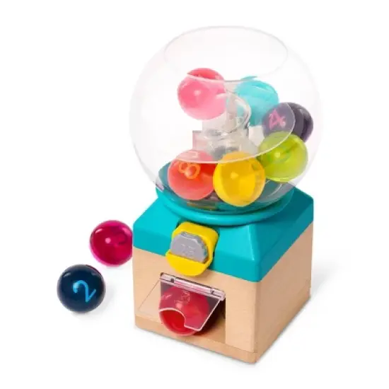 B. toys Rainbow Gumballs - Colors & Numbers Gumball Machine: Baby and Toddler Learning Toy, Fine Motor Skills Development image {4}