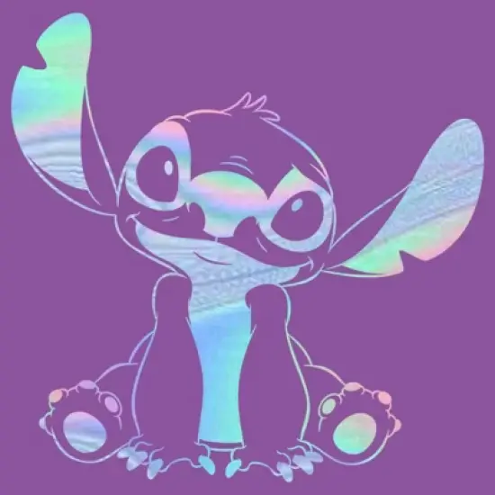 Girl's Lilo & Stitch Holographic Stitch T-Shirt image {1}