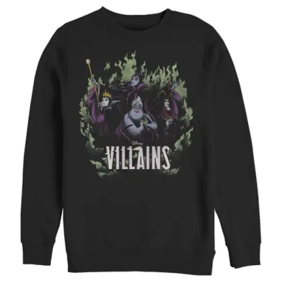 Men's Disney Villains in the Flames Sweatshirt image {2}