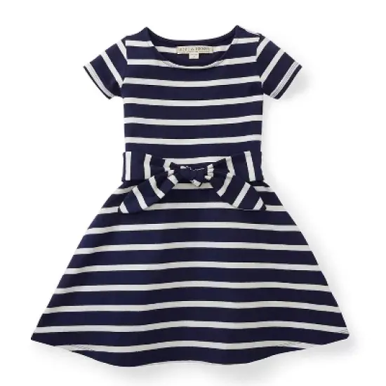 Hope & Henry Girls' Organic Cotton Tie-Waist Knit Dress, Kids image {3}