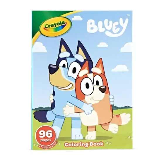 Crayola 96pg Bluey Coloring Book: Stickers & Creative Thinking for Kids, Ages 3+, 10.75" x 7.75" image {5}