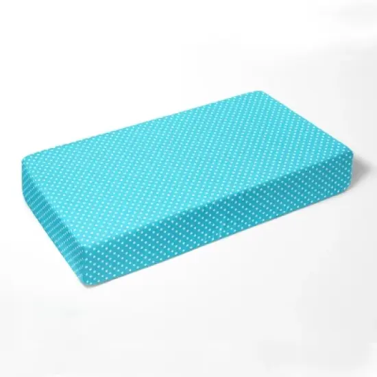 Bacati - Elephants Aqua Lime Gray 3 pc Toddler Bed Sheet Set image {4}