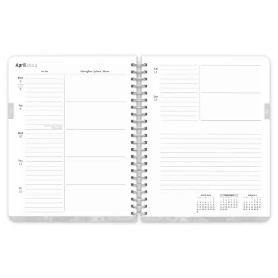 Brush Dance 2024 Weekly/Monthly Planner 7.125"x7.75" Mindful Living image {3}