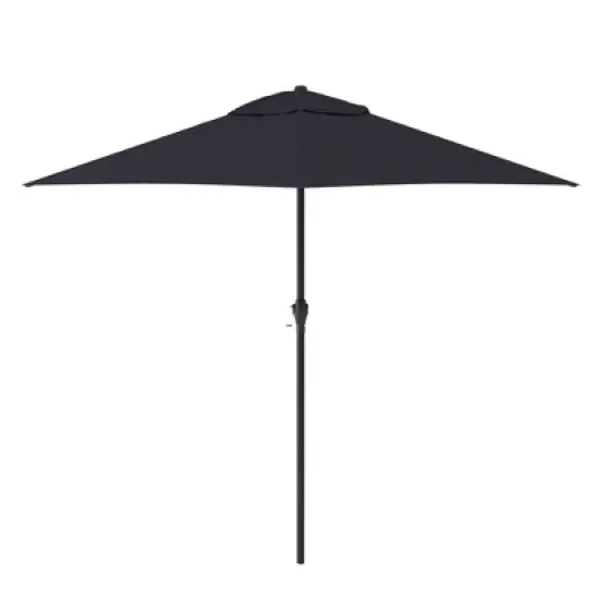 9' x 9' Steel Market Polyester Patio Umbrella with Crank Lift and Push-Button Tilt image {11}