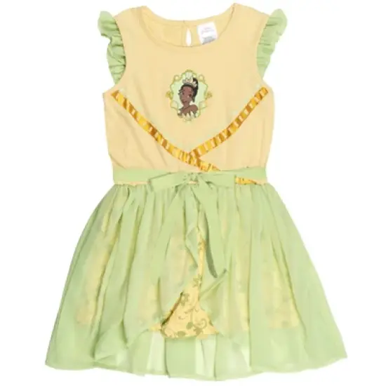 Disney Princess Moana Frozen Rapunzel Jasmine Belle Girls Romper and Skirt Little Kid to Big Kid image {8}