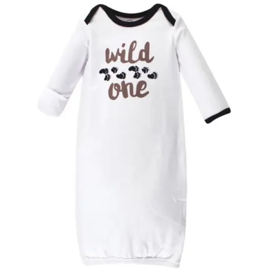 Luvable Friends Cotton Gowns, Happy Camper, Preemie/Newborn image {4}