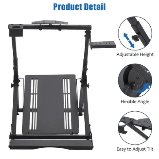 X Shape Racing Steer, Steering Wheel Stand Compatible with Logitech G25 G27 G29 G920 Thrustmaster T330TS Gaming Cockpit image {3}