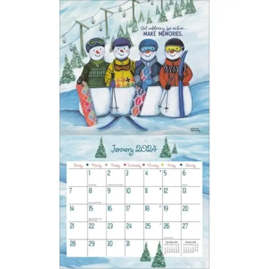 Lang 2024 Wall Calendar 24"x12" Favorite Things image {1}