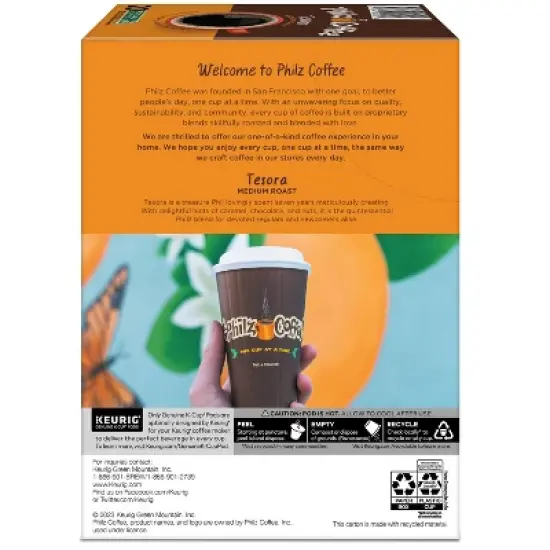 Philz Coffee Medium Roast Tesora Keurig K-Cup Pods  - 20ct/8.1oz image {11}