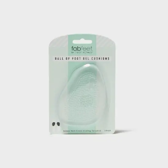 Fab Feet Women's by Foot Petals Ball of Foot Gel Insoles Shoe Cushion Clear - 1 pair: Urethane Material image {5}