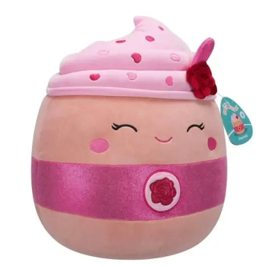 Squishmallows 14" Rosewater Latte Stuffed Animal: Food-Inspired Polyester Plush Toy image {10}