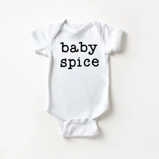 The Juniper Shop Baby Spice Typewriter Baby Bodysuit image {2}