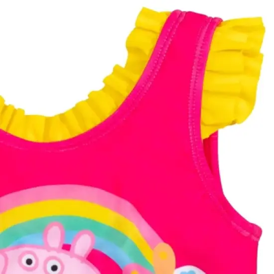 Peppa Pig Girls One Piece Bathing Suit Little Kid image {3}