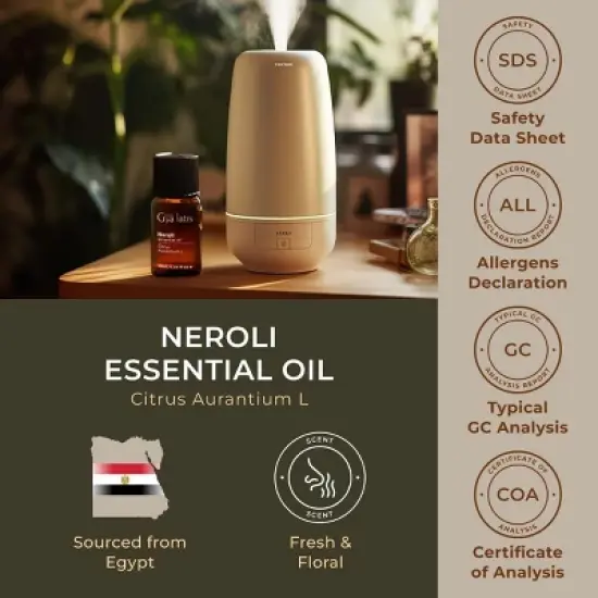 Gya Labs Neroli Essential Oil - Freshly Floral Scent- 0.34 Fl Oz - image {5}