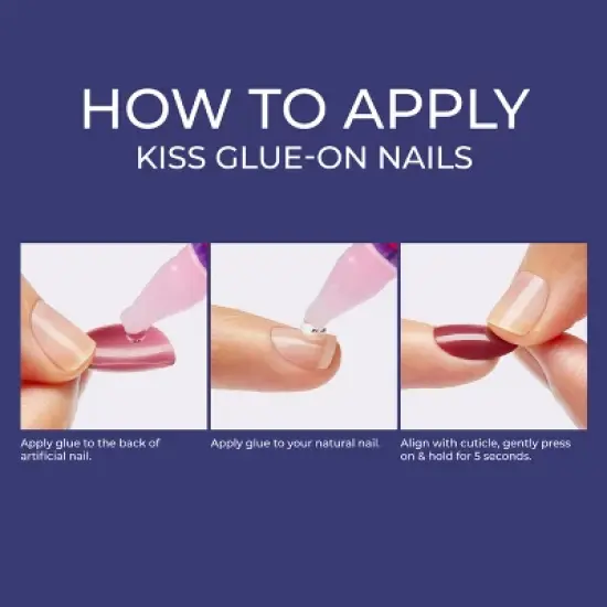 KISS Products Gel Fantasy Magnetic Fake Nails - North Coast - 31ct image {2}