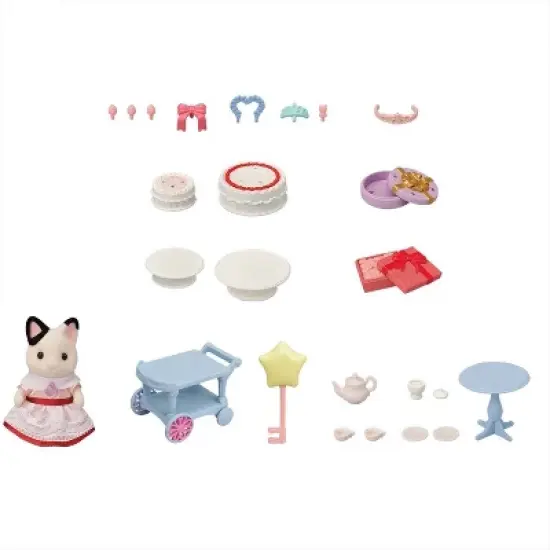 Calico Critters Party Time Playset Tuxedo Cat Girl image {2}