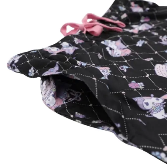 Kuromi & My Melody Women's Lavender Sleepwear Set image {4}