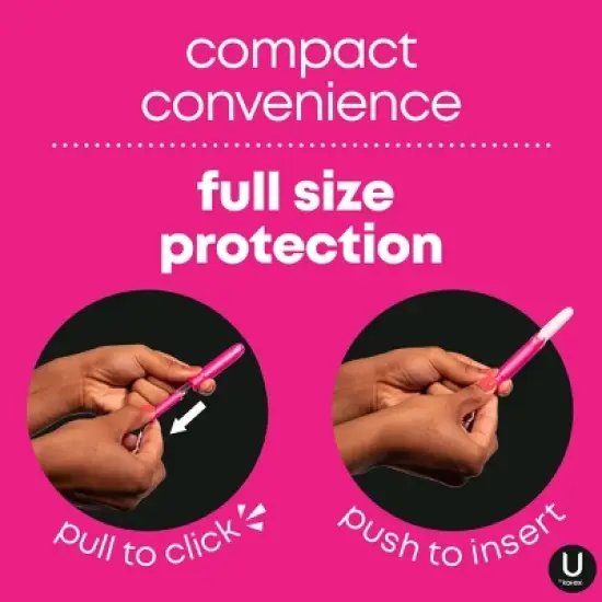 U by Kotex Click Compact Unscented Tampons -  Super Plus - 32ct image {13}